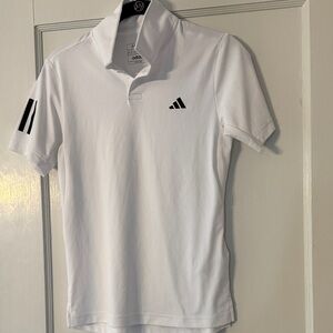 Adidas White Polo with Black Accents